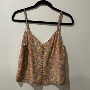 Madewell Multicolor Floral Cropped Camisole New with Tags